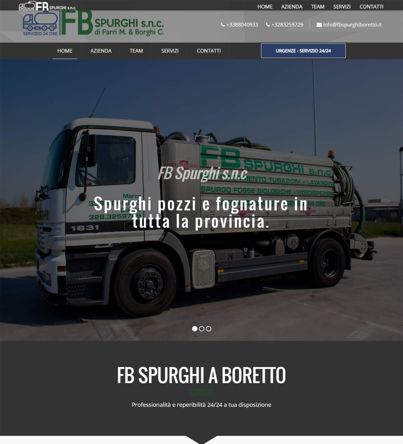 Sito web FB Spurghi Boretto