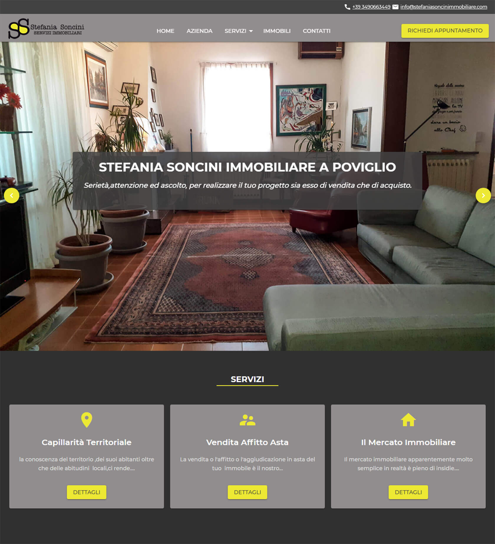 Sito web Stefania Soncini Immobiliare